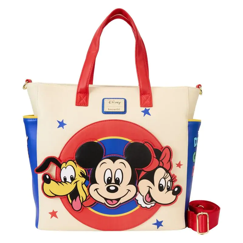 Loungefly Disney Classic Mickey and Friends rucsac convertibil geantă tote poza produsului