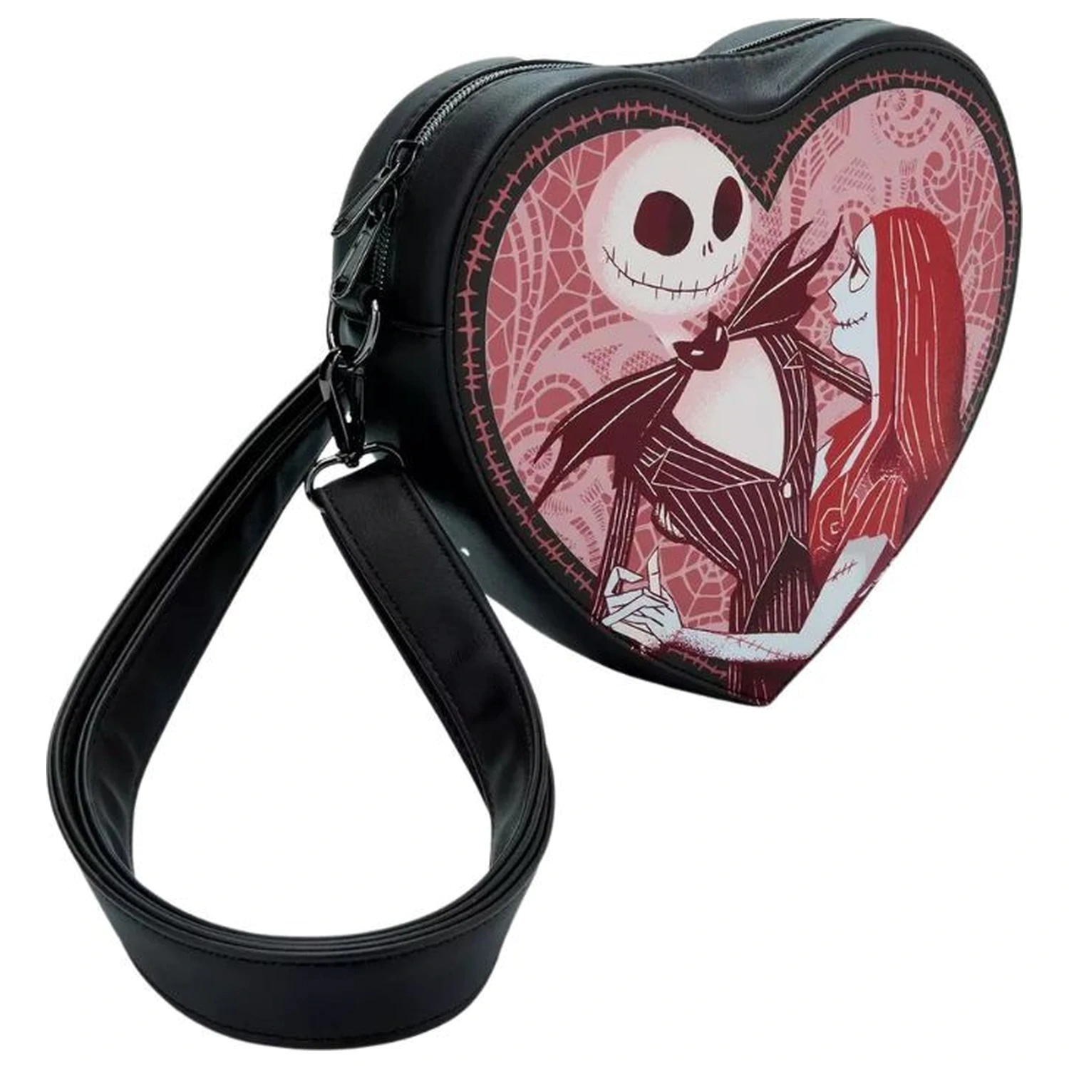 Loungefly Disney Jack And Sally geantă de umăr poza produsului