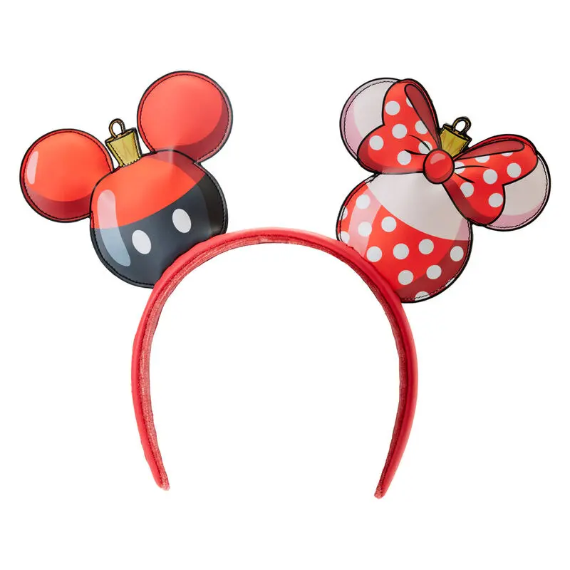 Loungefly Disney Mickey & Minnie Christmas bentiță cu urechi poza produsului