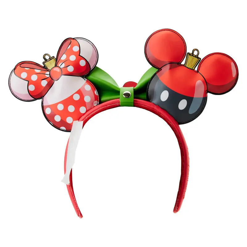 Loungefly Disney Mickey & Minnie Christmas bentiță cu urechi poza produsului