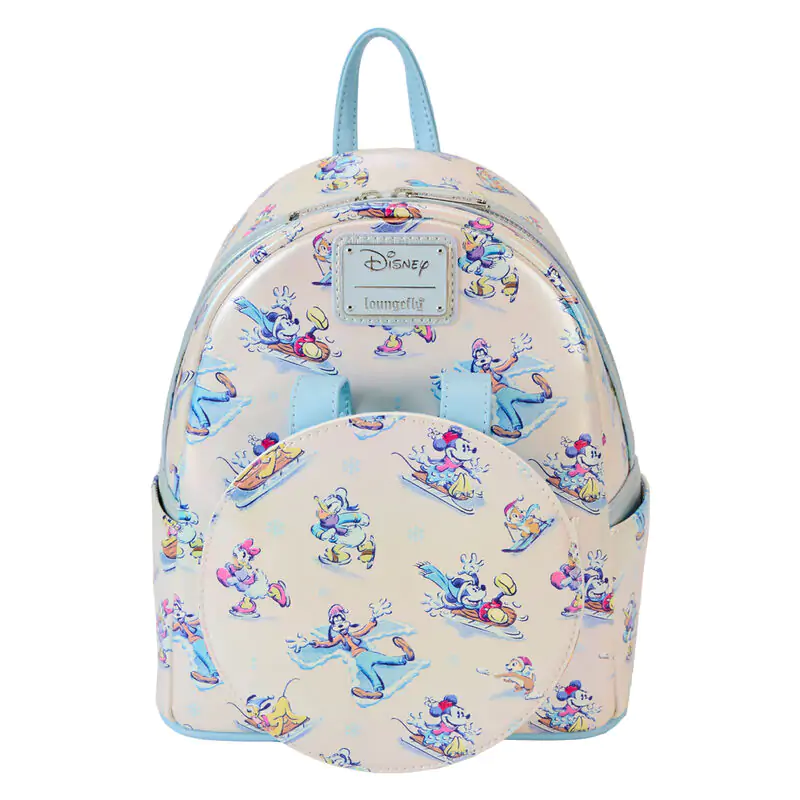 Loungefly Disney Mickey and Friends Winter Wonderland rucsac + set de bentiță 26cm poza produsului