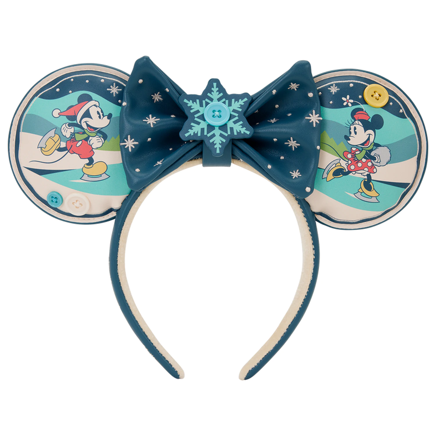 Loungefly Disney Mickey & Minnie Holiday bentita poza produsului