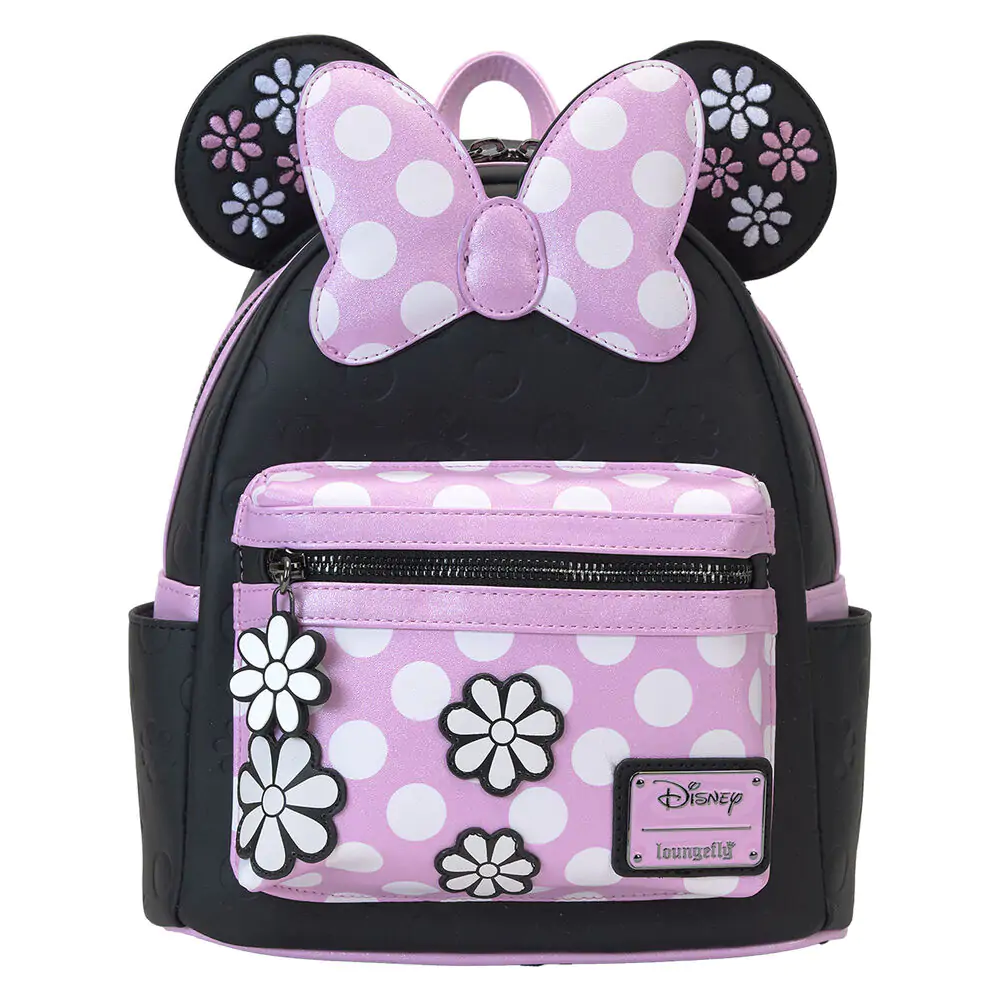 Loungefly Disney Minnie Floral Rock the Dots rucsac poza produsului