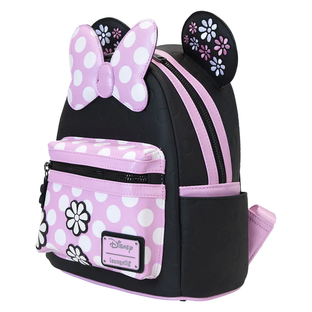 Loungefly Disney Minnie Floral Rock the Dots rucsac poza produsului