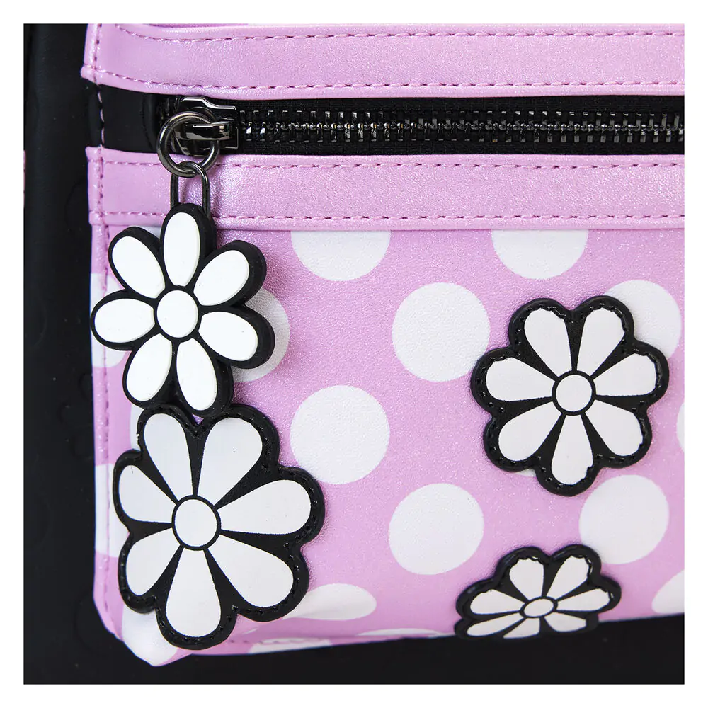 Loungefly Disney Minnie Floral Rock the Dots rucsac poza produsului