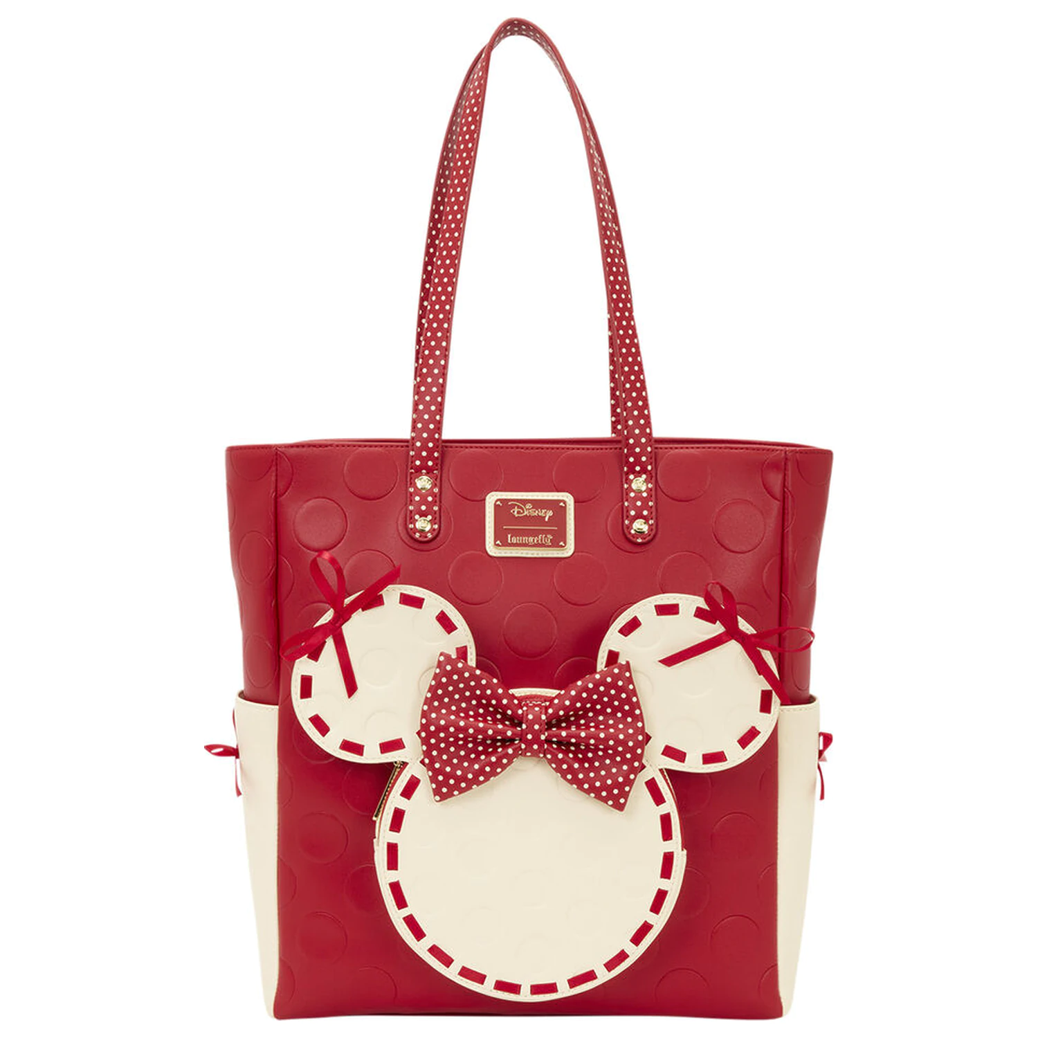 Loungefly Disney Minnie Mouse Rocks the Dots Coquette geanta tote poza produsului