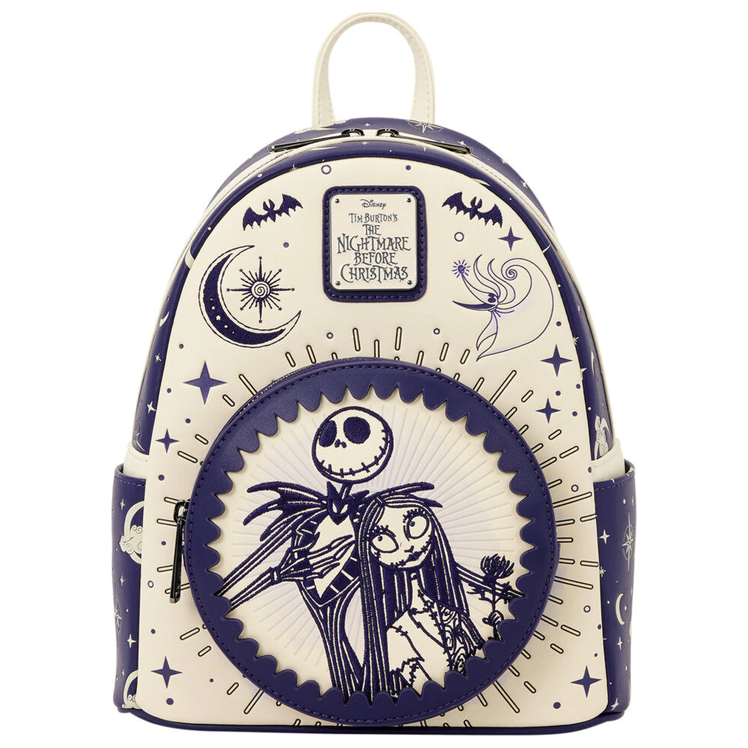Loungefly Disney Nightmare Before Christmas Jack Skellington & Sally Night Sky rucsac 26cm poza produsului