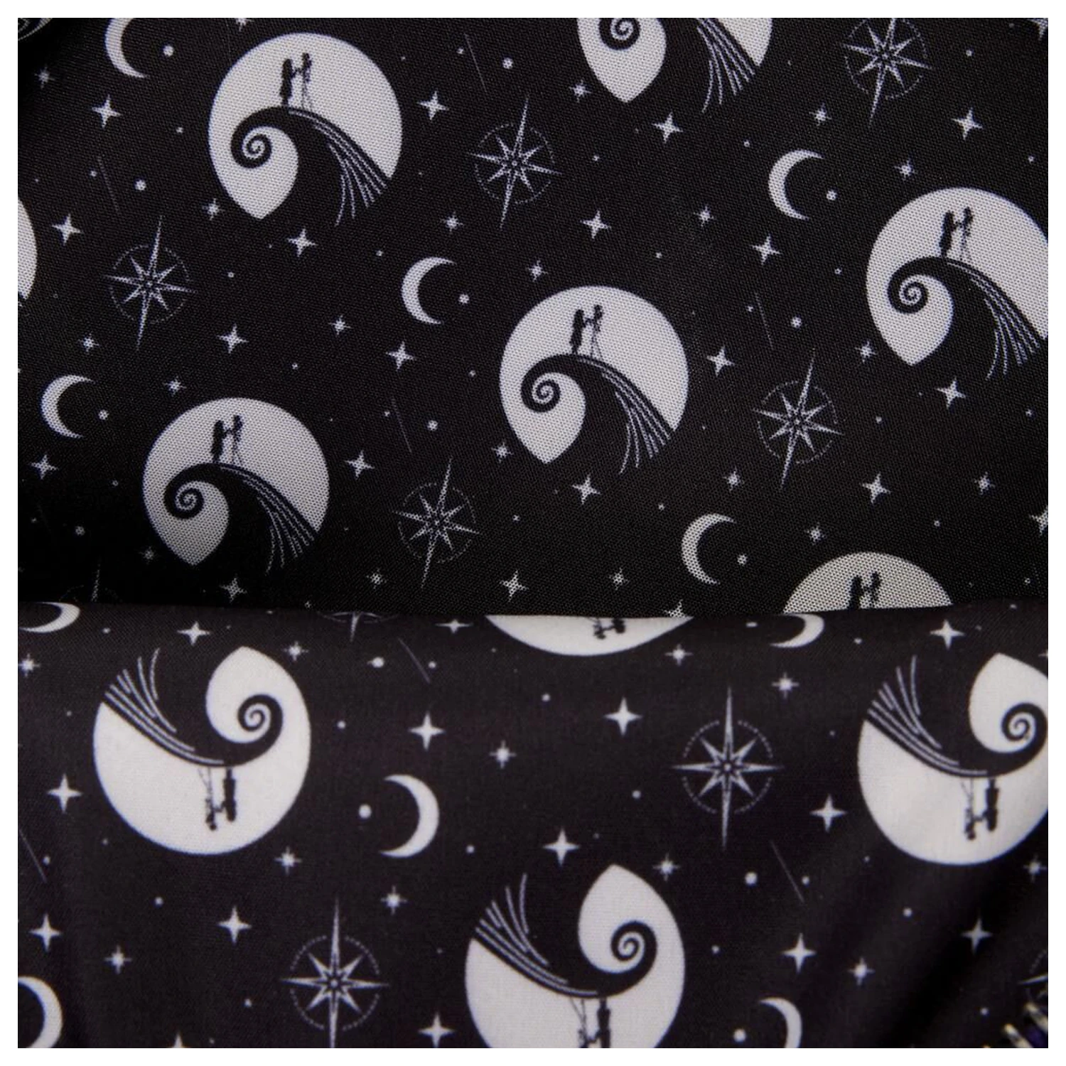 Loungefly Disney Nightmare Before Christmas Jack Skellington & Sally Night Sky rucsac 26cm poza produsului