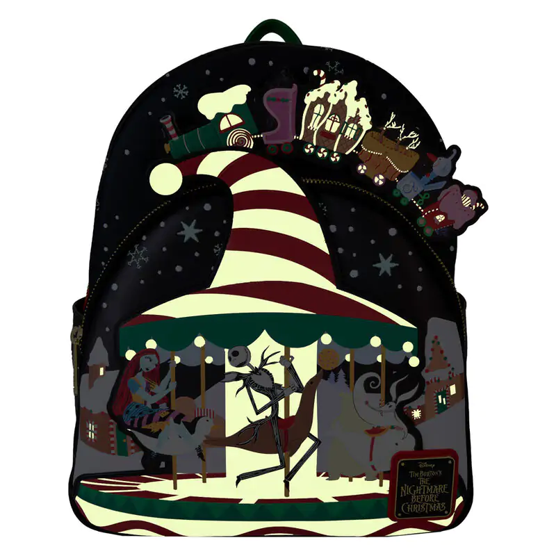 Loungefly Disney Nightmare Before Christmas Journey to Christmas Town rucsac poza produsului