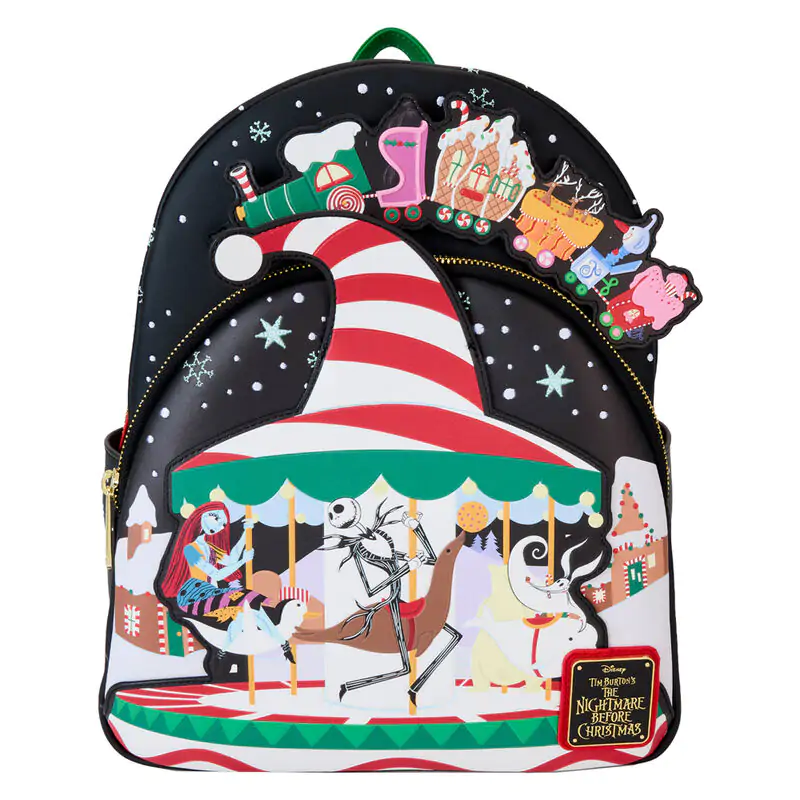 Loungefly Disney Nightmare Before Christmas Journey to Christmas Town rucsac poza produsului