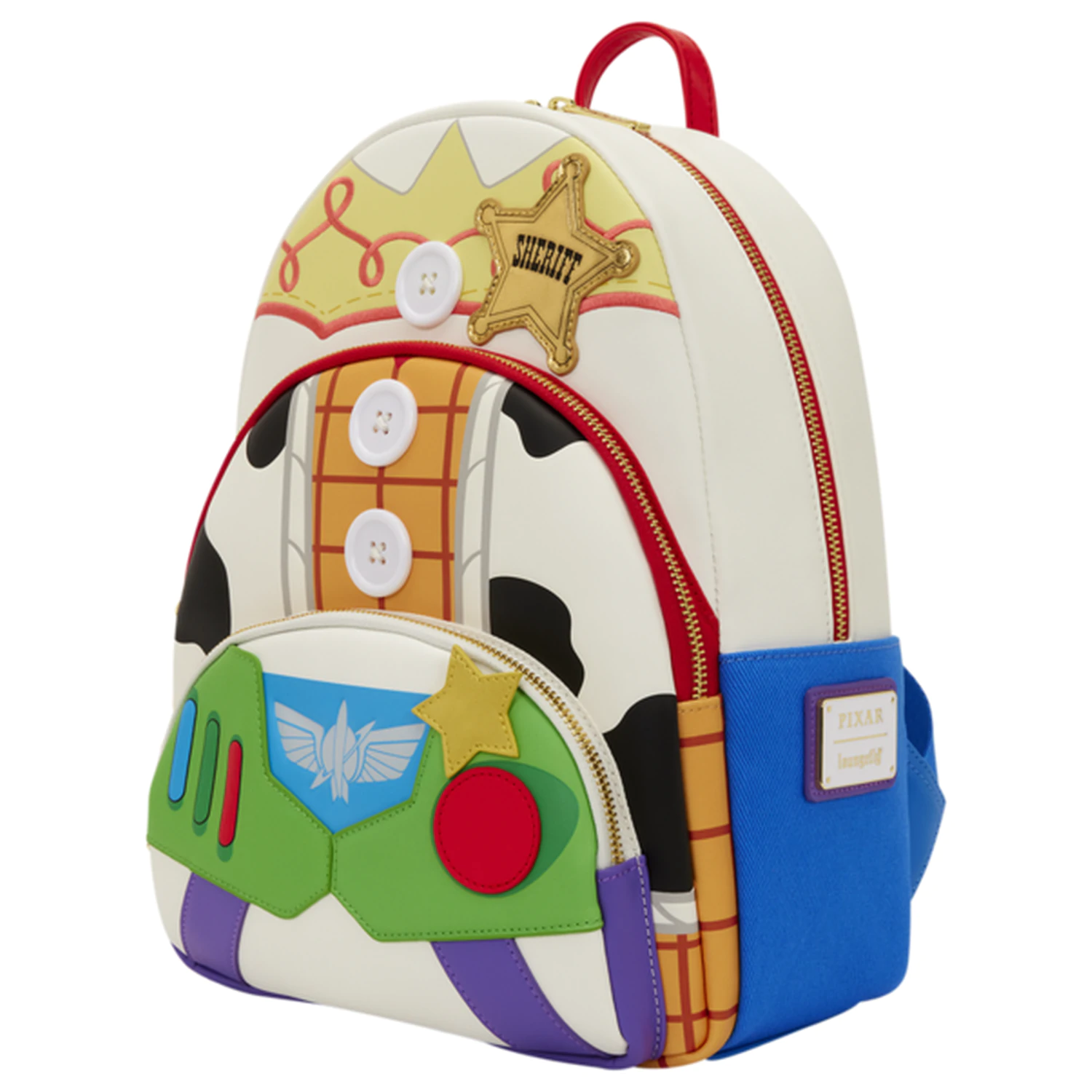 Loungefly Disney Pixar Toy Story 5 Jessie, Woody & Buzz Lightyear rucsac 31cm poza produsului