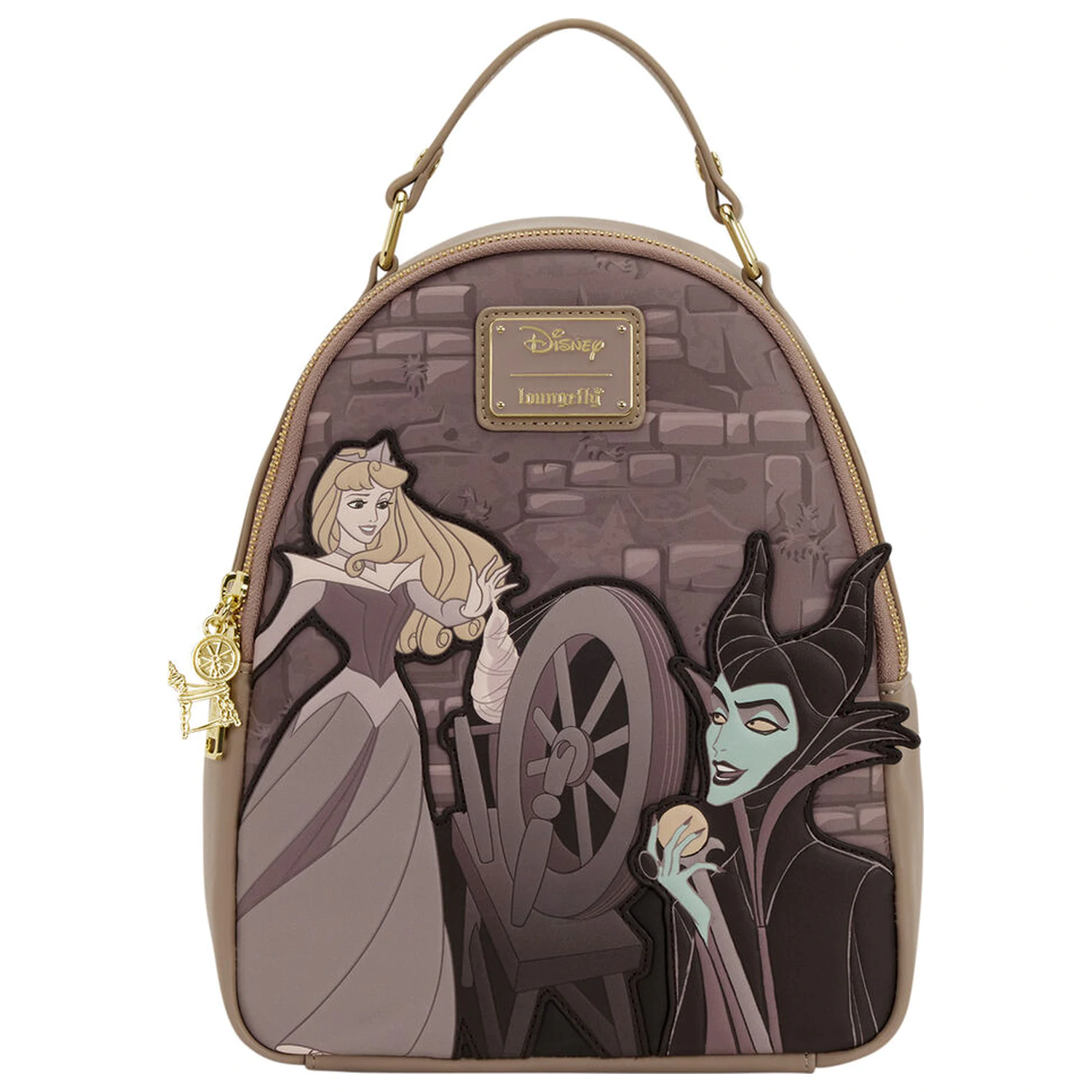 Loungefly Disney Sleeping Beauty & Maleficent Spinning Wheel rucsac 26 cm poza produsului