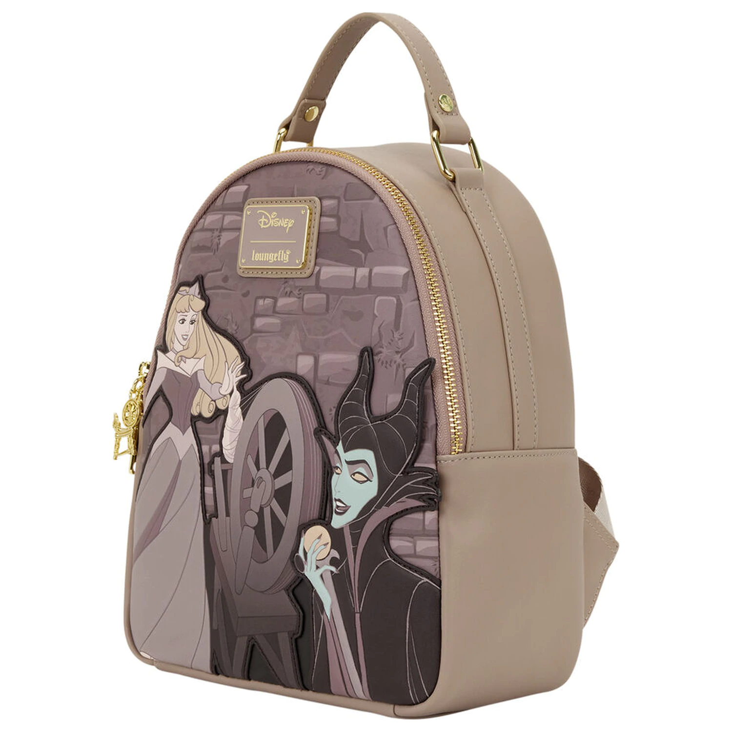 Loungefly Disney Sleeping Beauty & Maleficent Spinning Wheel rucsac 26 cm poza produsului