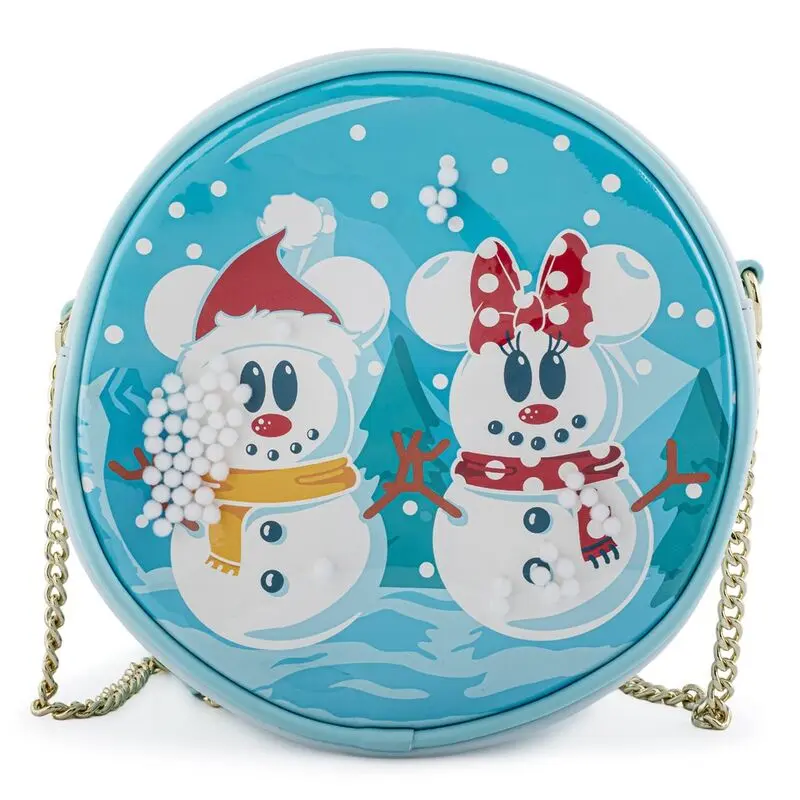 Disney by Loungefly Geantă crossbody Glob de zăpadă Om de zăpadă Minnie & Mickey poza produsului