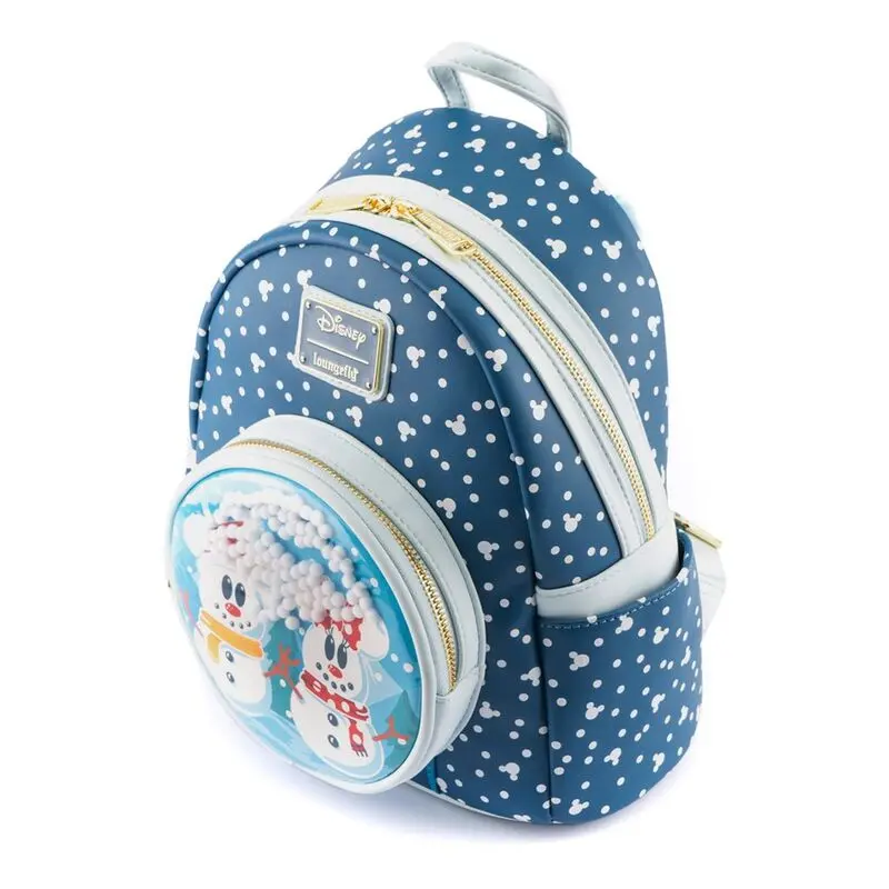 Disney by Loungefly Rucsac Snowman Minnie & Mickey Snow Globe poza produsului