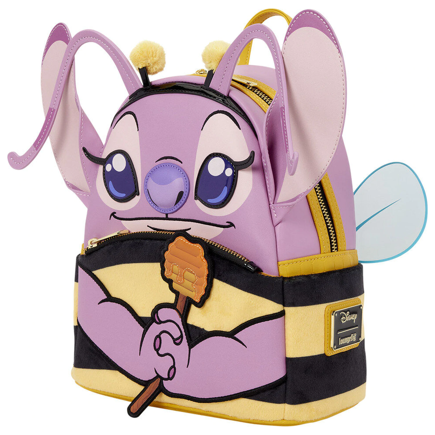 Loungefly Disney Stitch Angel Bumblebee rucsac 26cm poza produsului