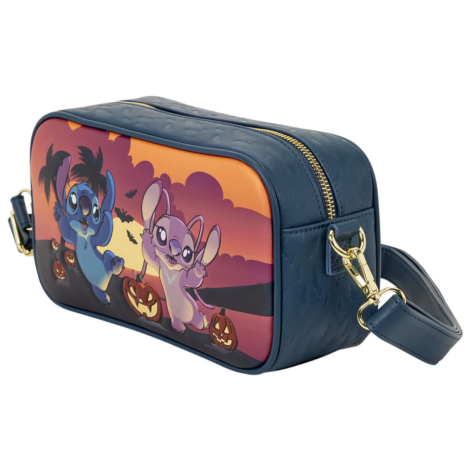 Loungefly Disney Stitch Halloween Angel & Stitch geanta de umar poza produsului