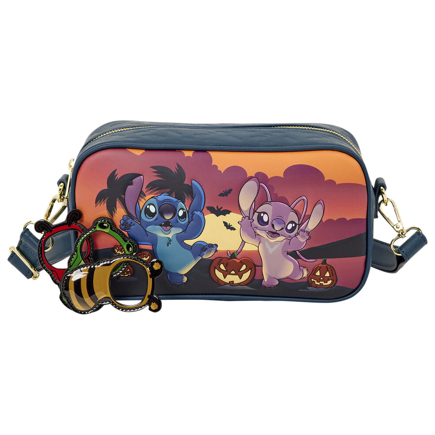 Loungefly Disney Stitch Halloween Angel & Stitch geanta de umar poza produsului