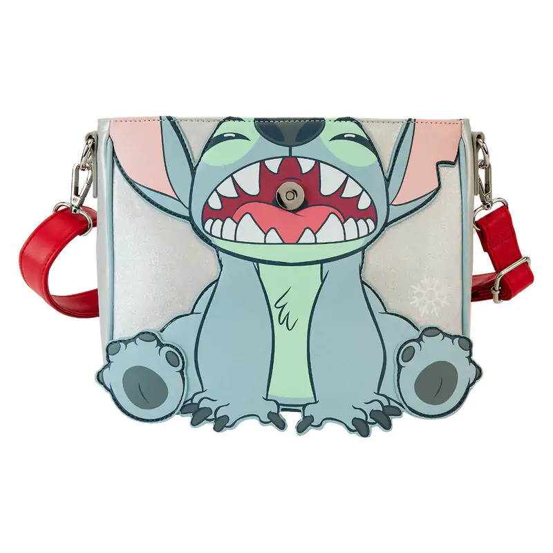 Geantă crossbody Loungefly Disney Stitch Holiday cu sclipici poza produsului