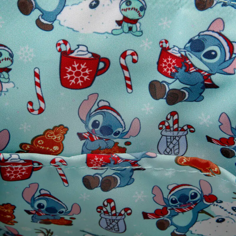 Geantă crossbody Loungefly Disney Stitch Holiday cu sclipici poza produsului