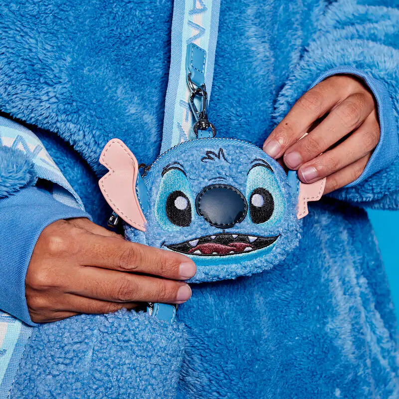 Loungefly Disney Stitch geantă tote pluș cu poșetă de monede poza produsului