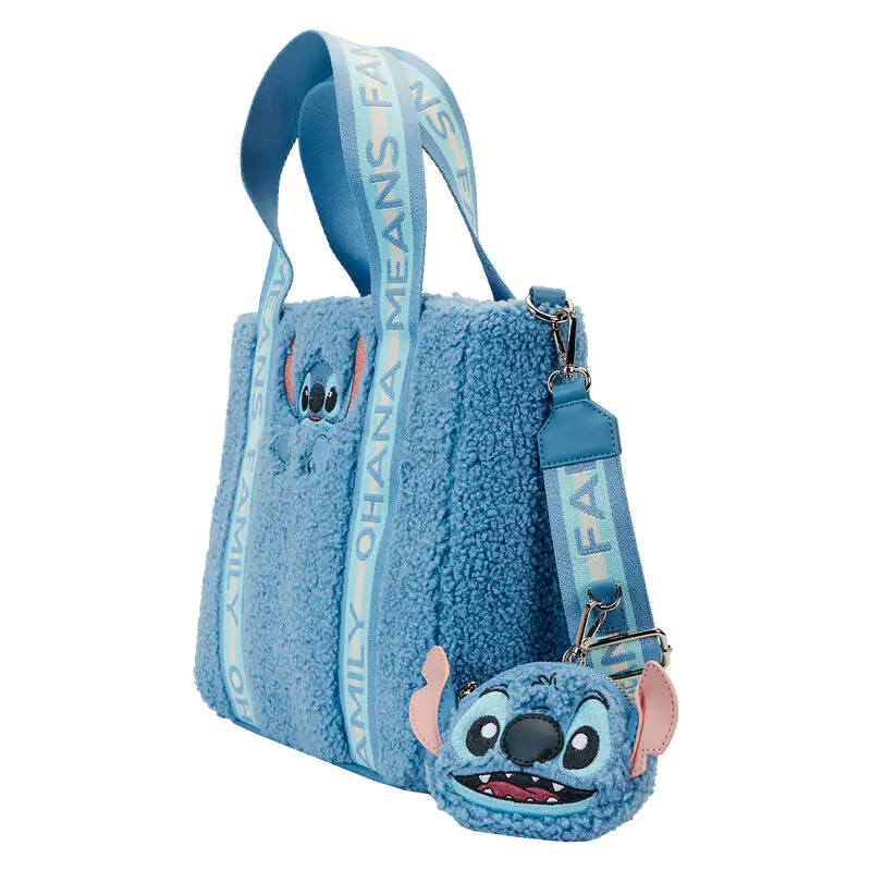 Loungefly Disney Stitch geantă tote pluș cu poșetă de monede poza produsului