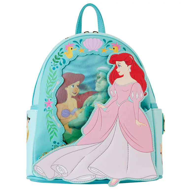 Rucsac lenticular Loungefly Disney The Little Mermaid Ariel Princess 26 cm poza produsului