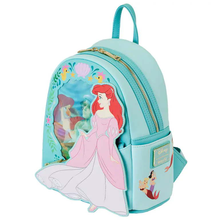 Rucsac lenticular Loungefly Disney The Little Mermaid Ariel Princess 26 cm poza produsului