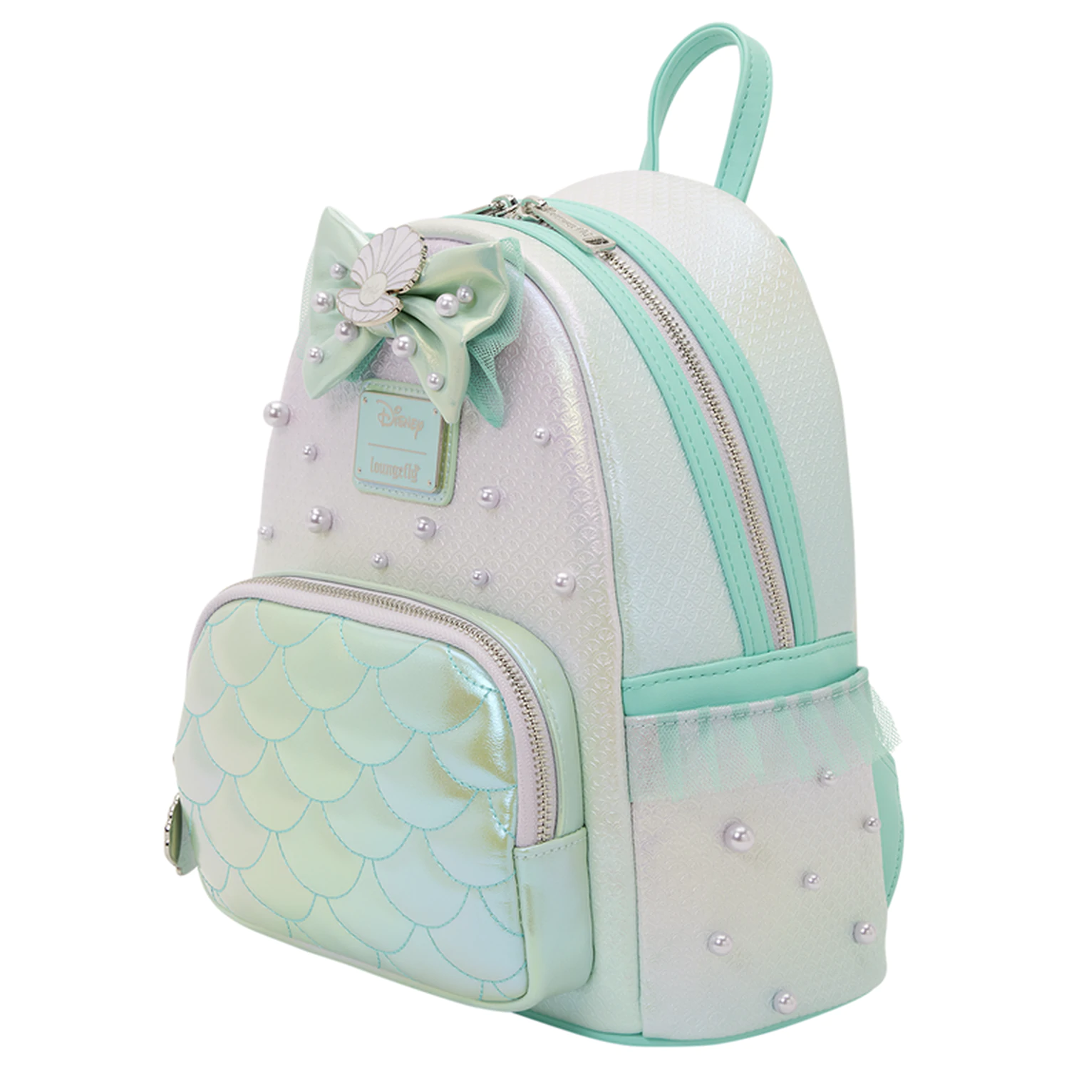 Loungefly Disney The Little Mermaid Iridescent Pearl rucsac 26cm poza produsului
