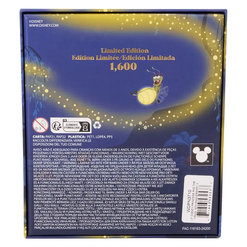 Loungefly Disney The Princess and the Frog 15th Anniversary pin emailat poza produsului