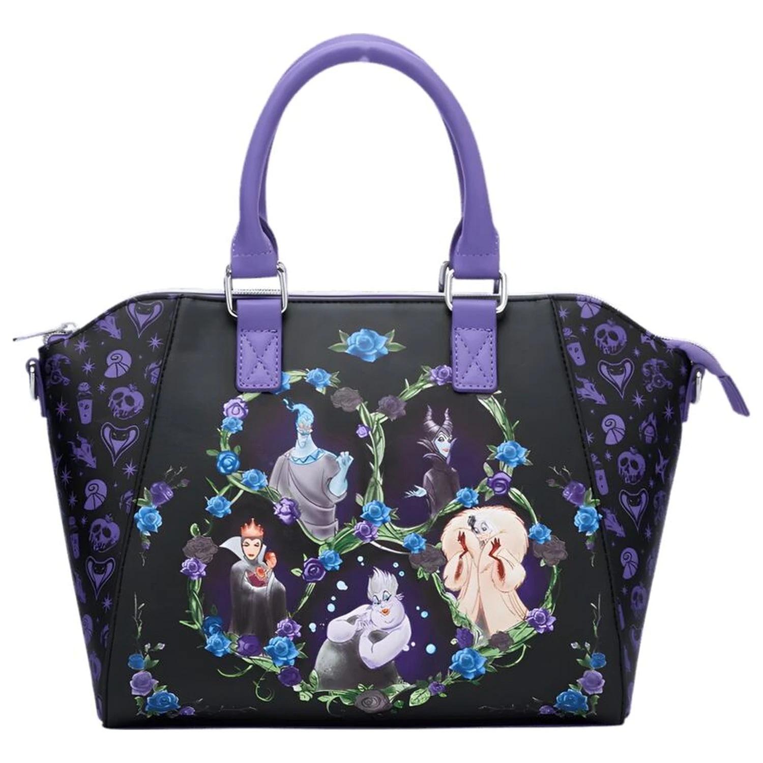 Geantă de mână Loungefly Disney Villains Floral Icons Satchel poza produsului
