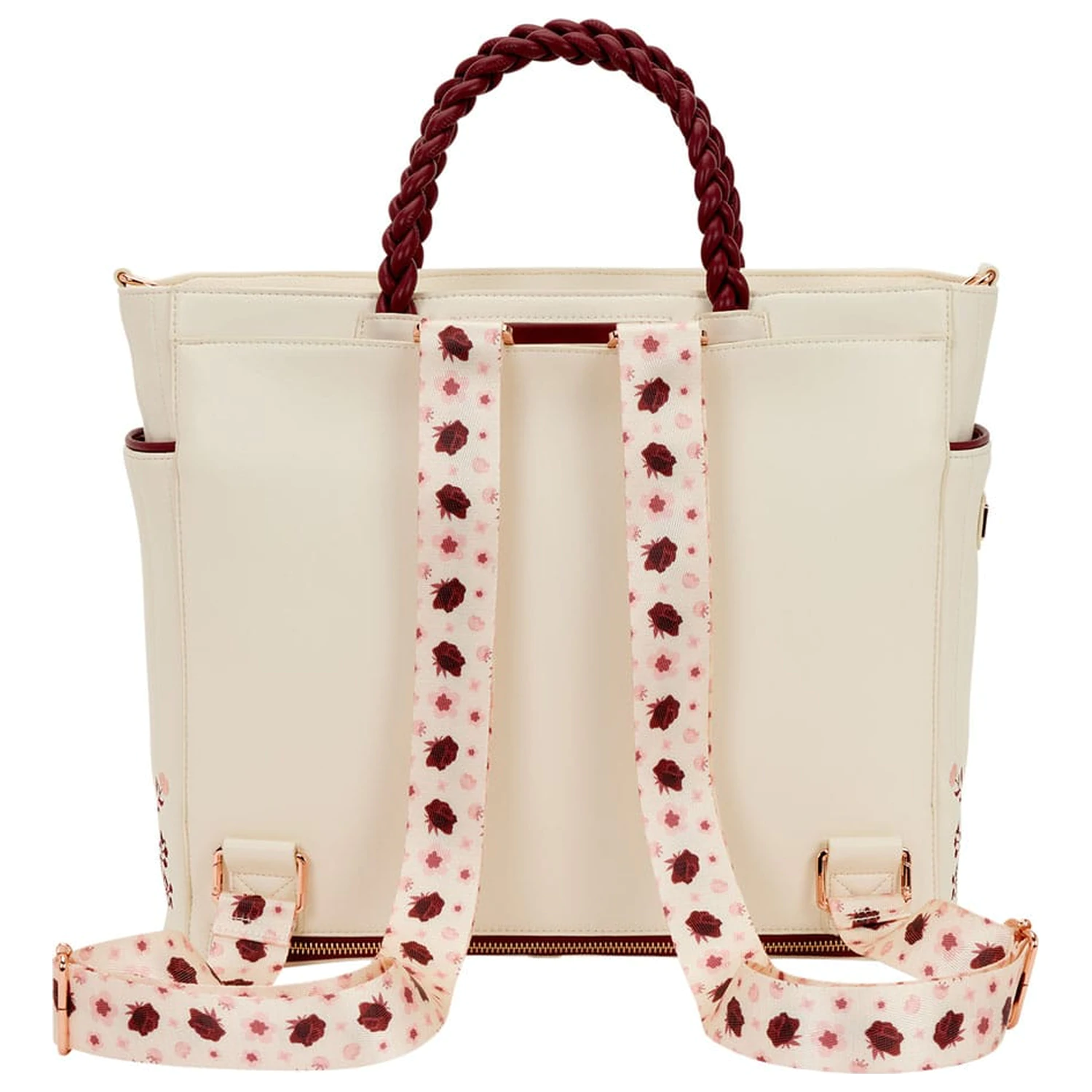 Loungefly Crossbody Bag Figural Cream & Red Floral poza produsului