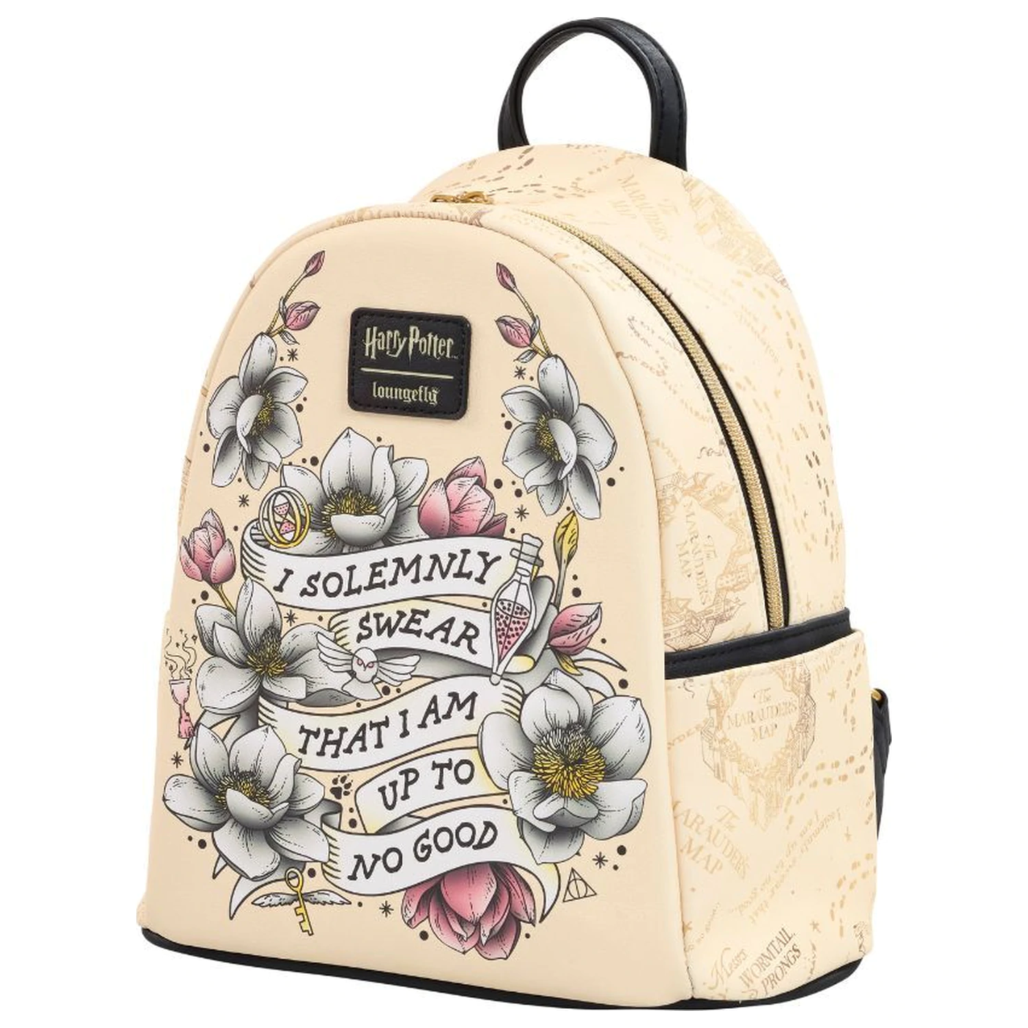 Loungefly Harry Potter Tattoo Art rucsac 26cm poza produsului