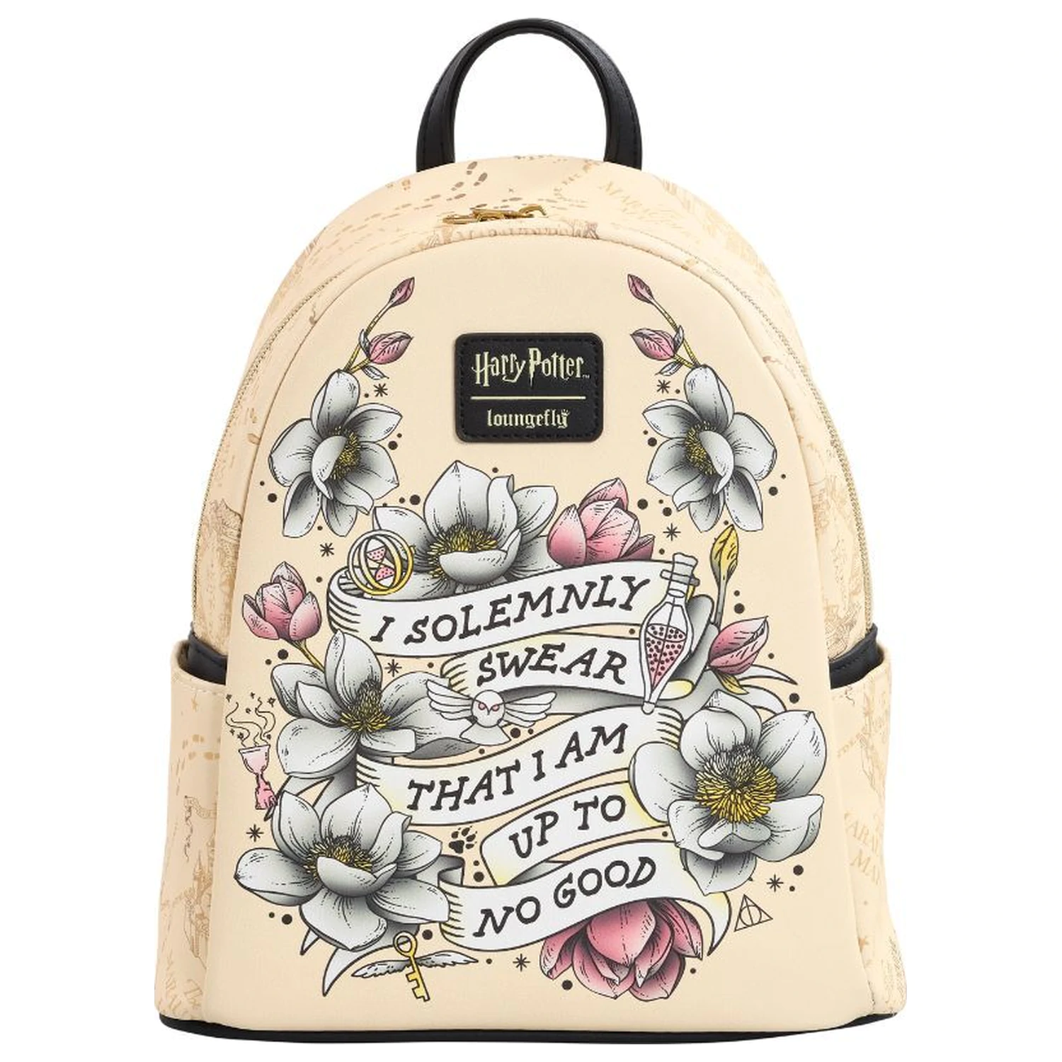 Loungefly Harry Potter Tattoo Art rucsac 26cm poza produsului