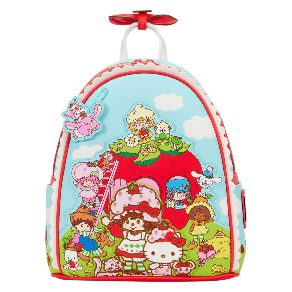 Loungefly Hello Kitty & Friends x Strawberry Shortcake rucsac parfumat 26cm poza produsului