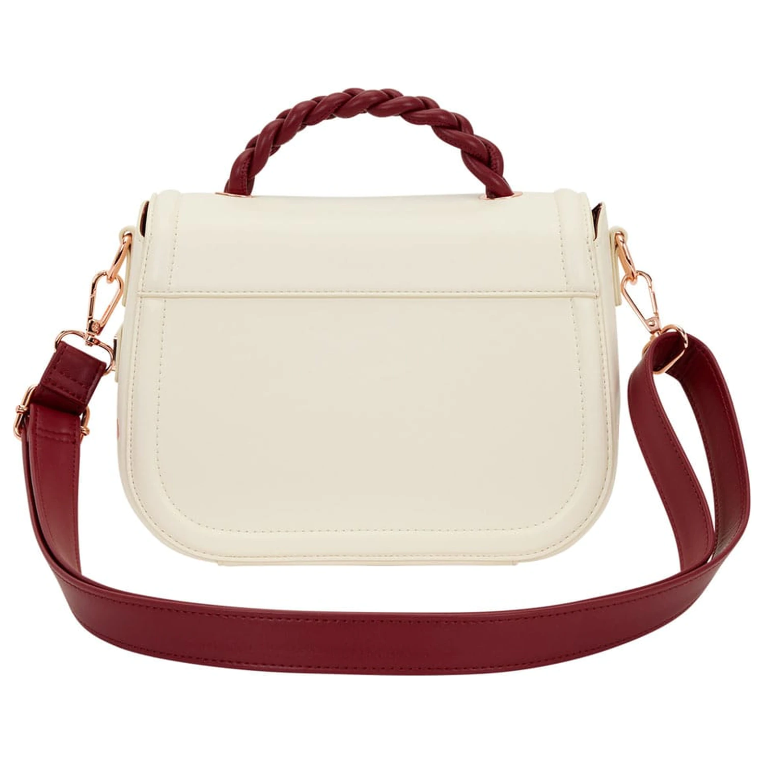 Loungefly Crossbody Bag Inghetata si motive florale rosii poza produsului