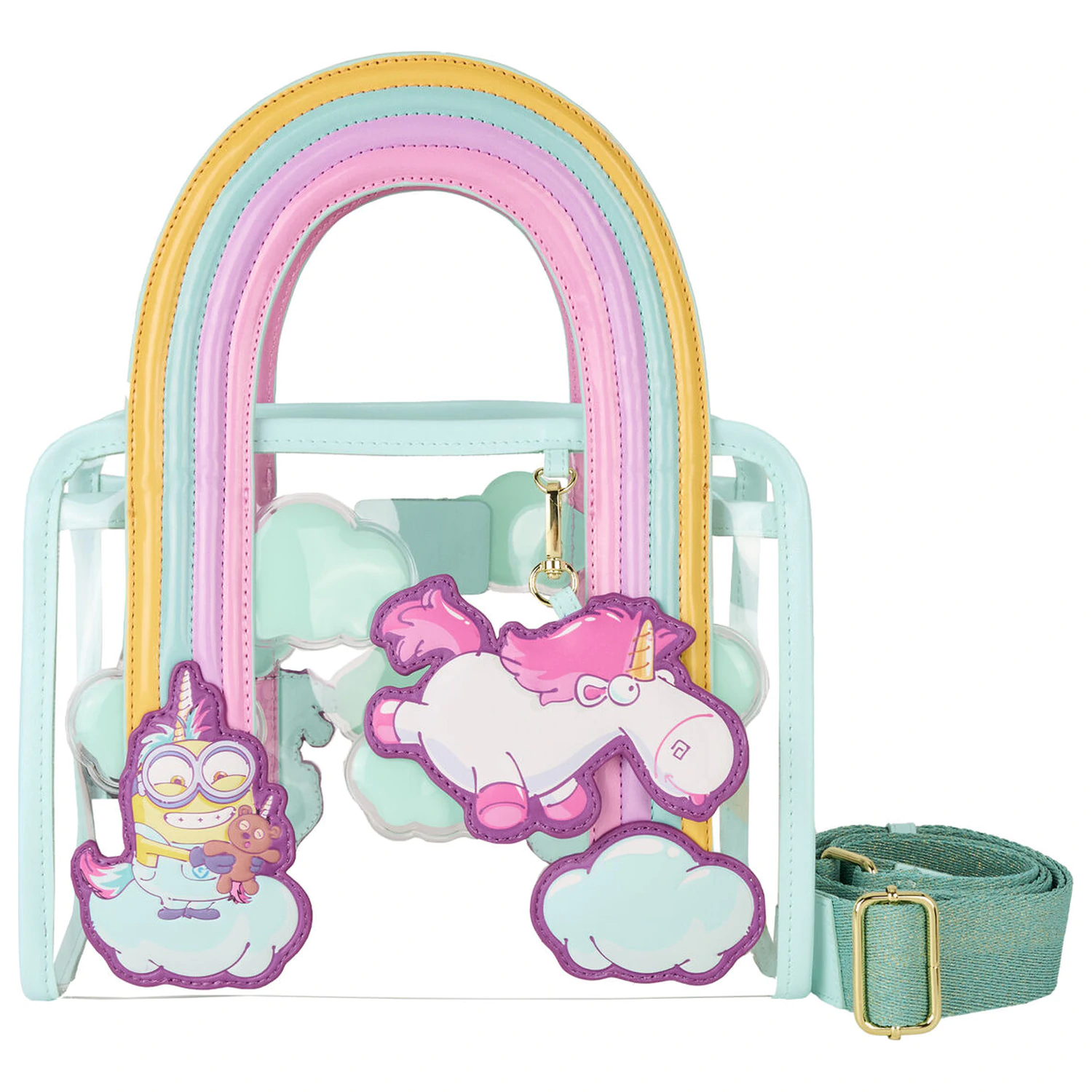 Loungefly Minions Fluffy Unicorn geantă de umăr poza produsului