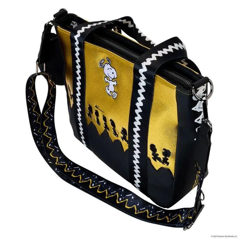 Loungefly Peanuts 75th Anniversary Snoopy Gang geantă tote cu monedă poza produsului
