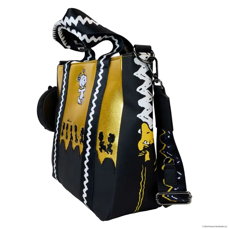 Loungefly Peanuts 75th Anniversary Snoopy Gang geantă tote cu monedă poza produsului