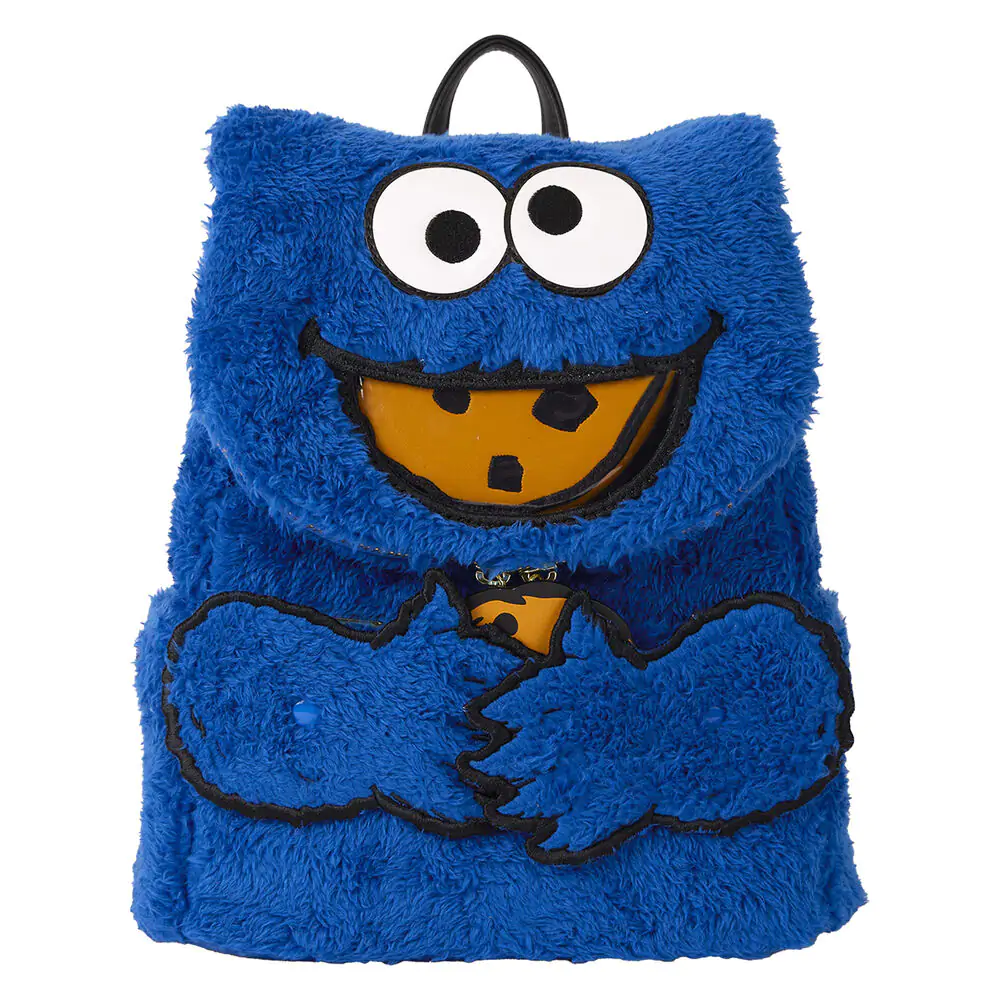 Rucsac de pluș Loungefly Sesame Street Cookie Monster + poșetă poza produsului