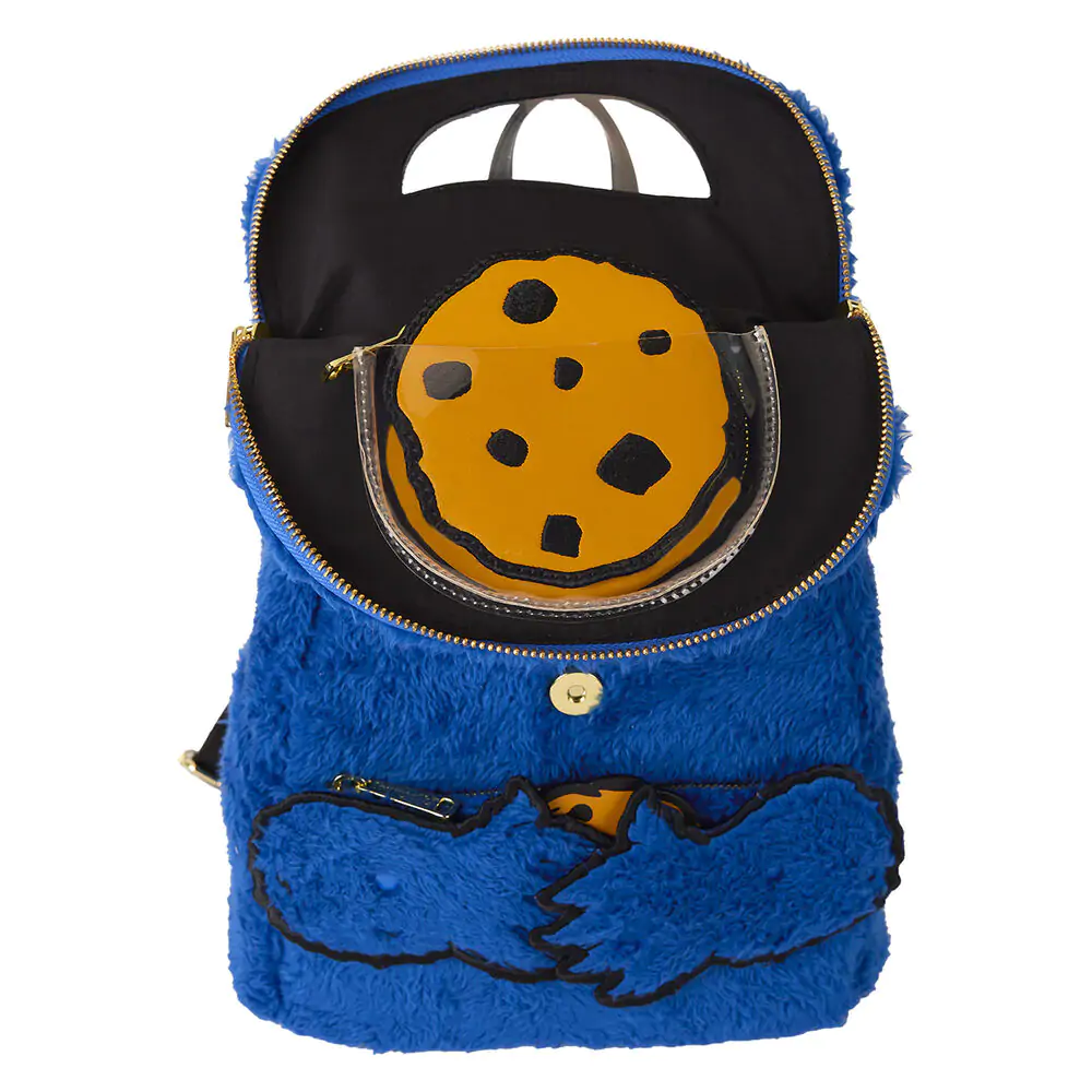 Rucsac de pluș Loungefly Sesame Street Cookie Monster + poșetă poza produsului