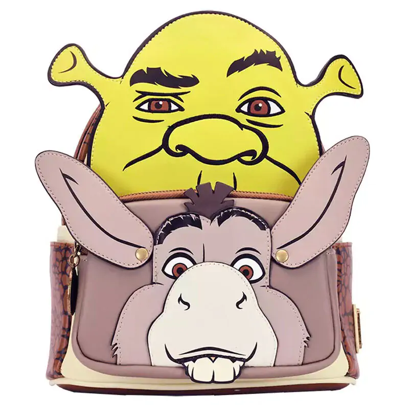 Loungefly Shrek - Rucsac Shrek & Donkey 31cm poza produsului