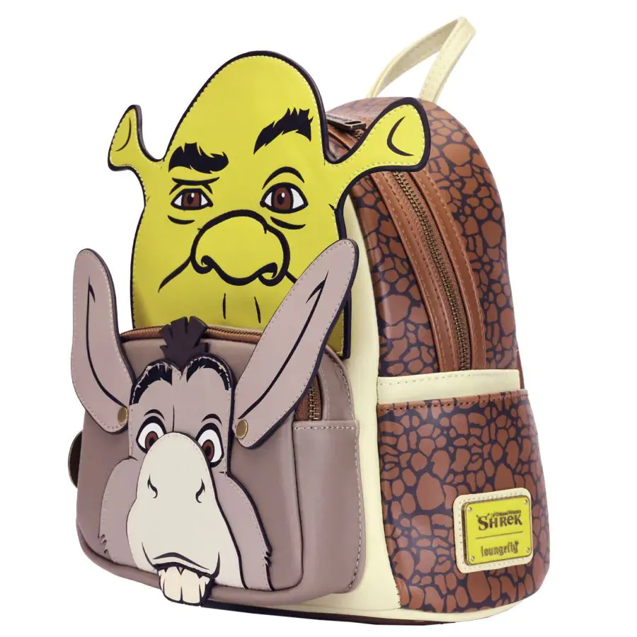 Loungefly Shrek - Rucsac Shrek & Donkey 31cm poza produsului