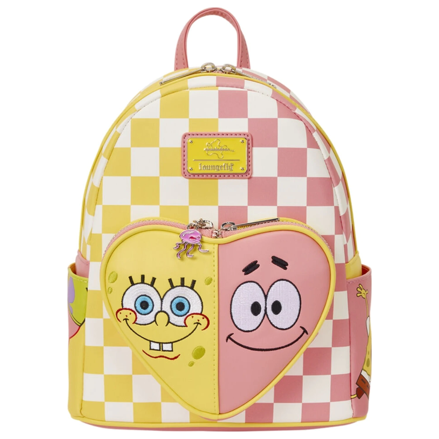Loungefly SpongeBob SquarePants si Patrick Star rucsac cu carouri 26cm poza produsului