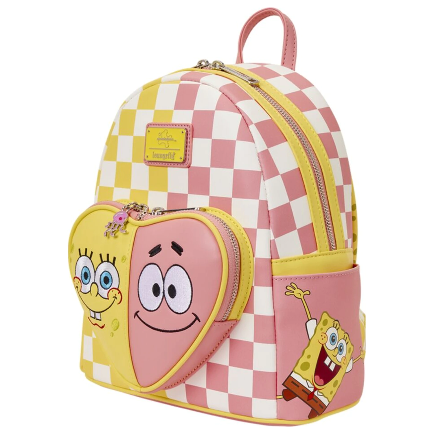 Loungefly SpongeBob SquarePants si Patrick Star rucsac cu carouri 26cm poza produsului