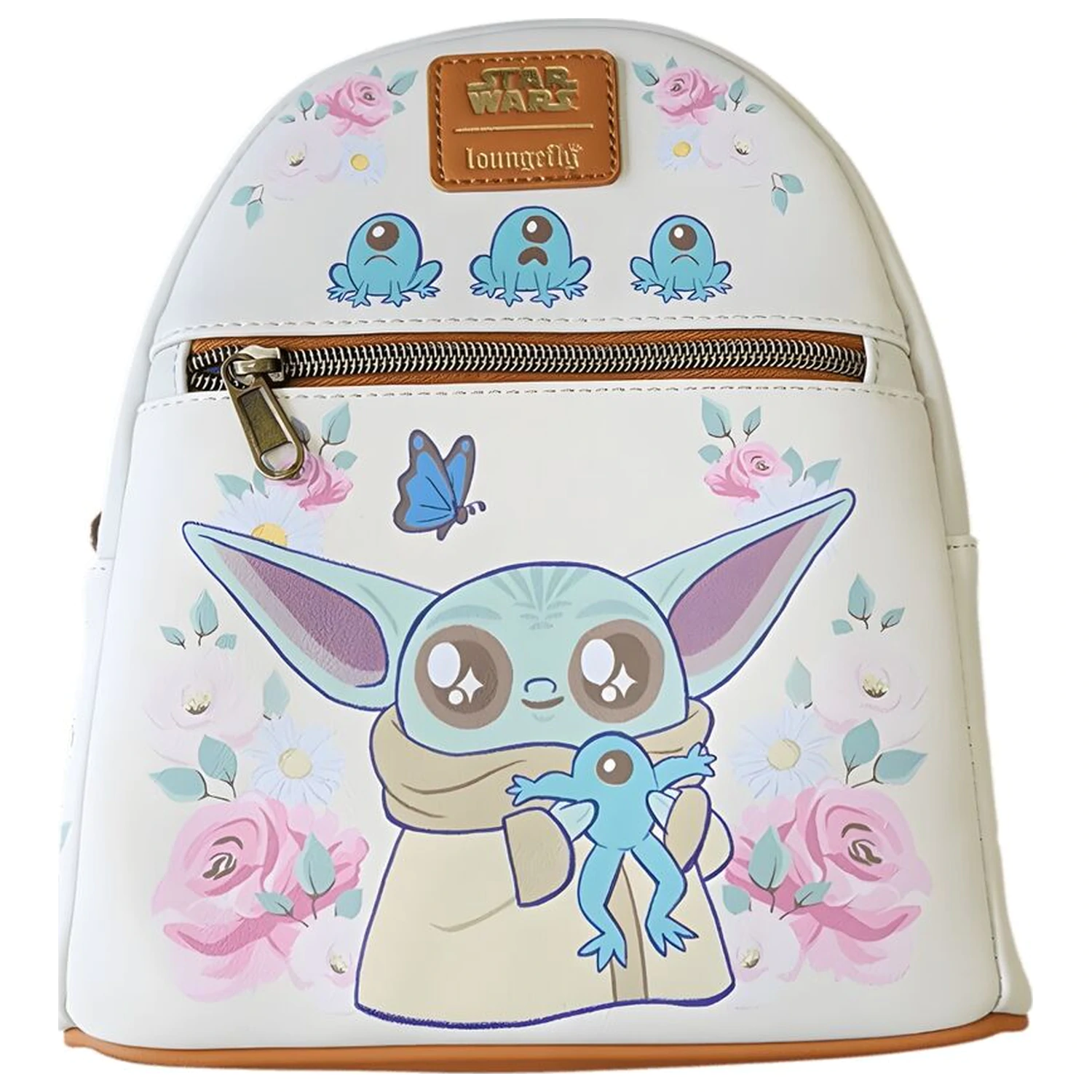 Loungefly Star Wars Lucas Grogu With Frogs Brown Trim rucsac cm poza produsului