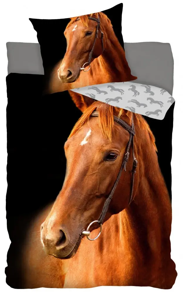 Duvet Cover Equestrian 140x200 cm, 70x90 cm poza produsului