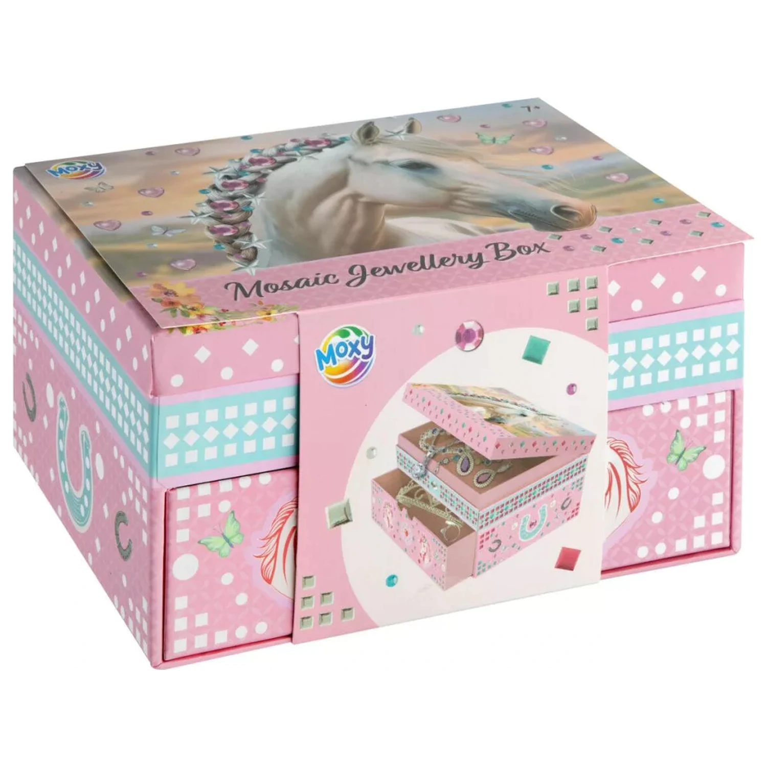 Horseman Braid Mosaic Cutie de bijuterii poza produsului