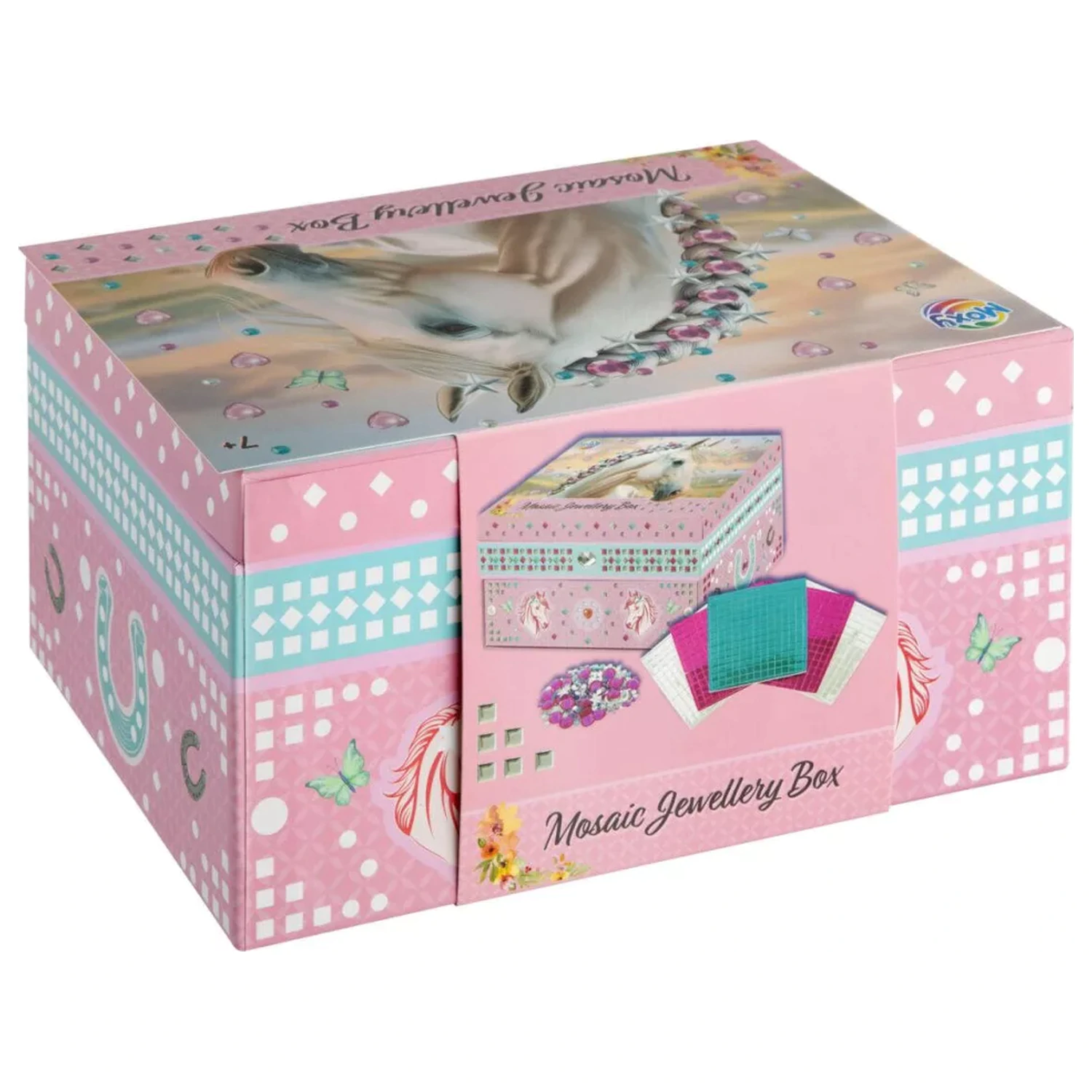 Horseman Braid Mosaic Cutie de bijuterii poza produsului