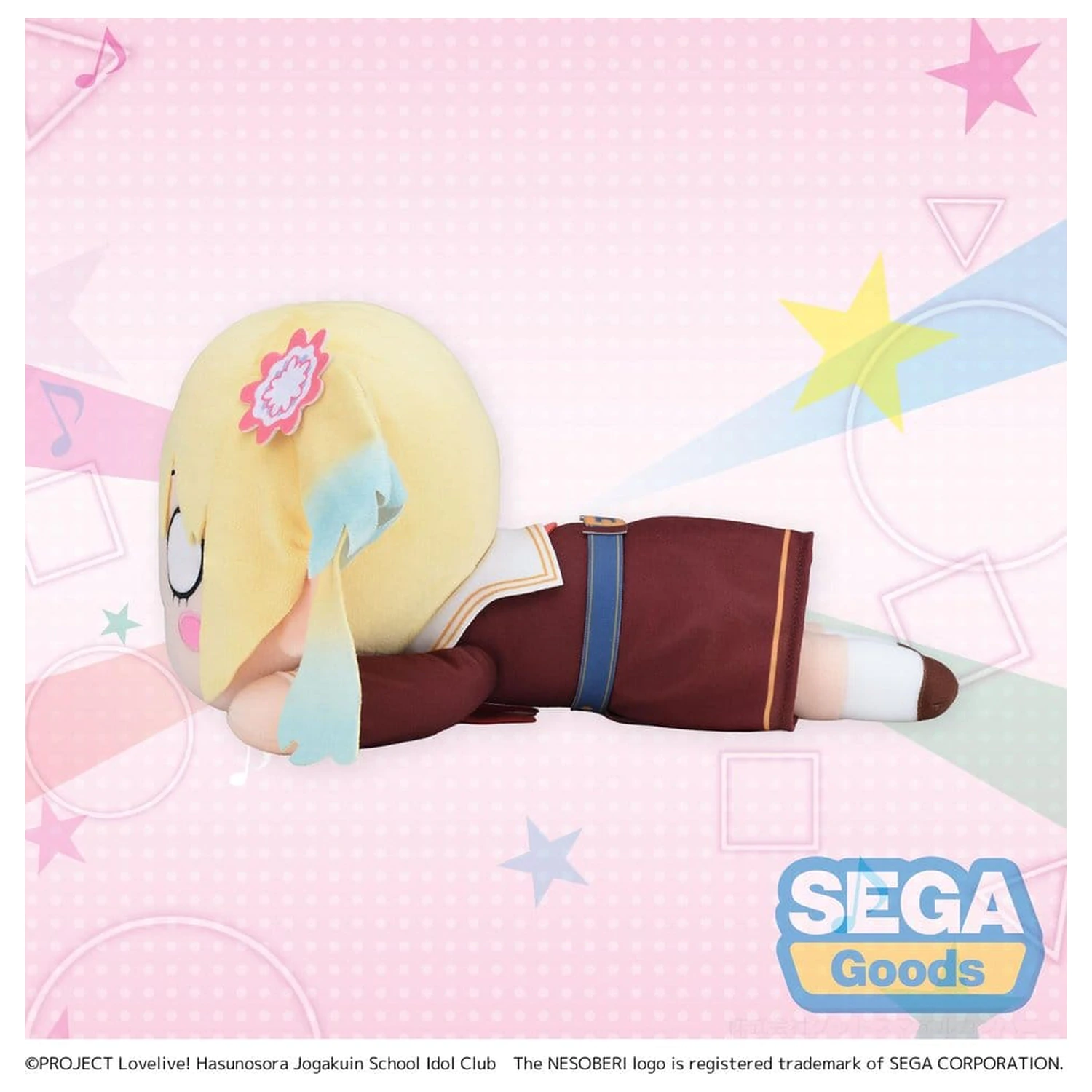 Love Live! Figurina de pluș Nesoberi (Lay-Down) Osawa Rurino - Winter Uniform (M) 16 cm poza produsului